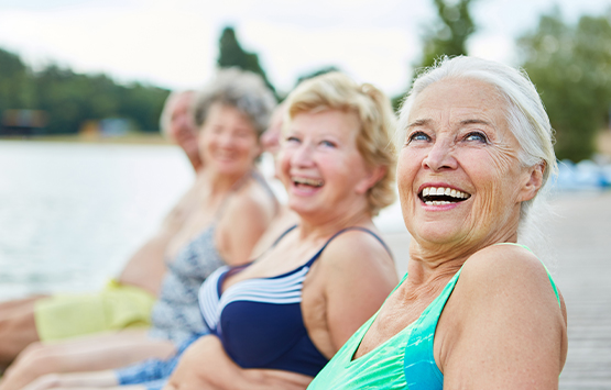 Senior women enjoying a healthy lifestyle