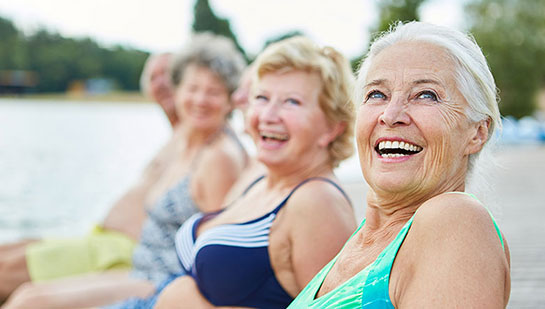 group of senior woman happy and healthy after following lifestyle tips from San Rafael chiropractor