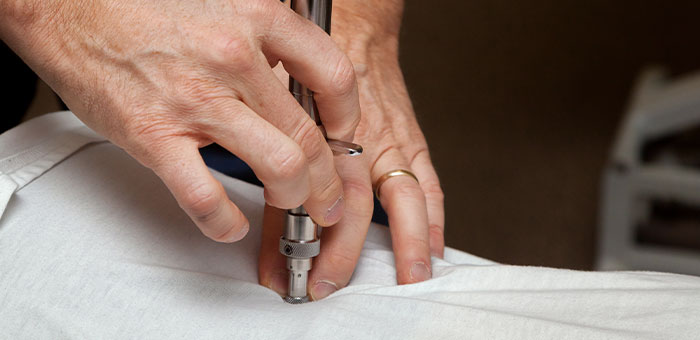 patient receiving activator methods technique in San Rafael