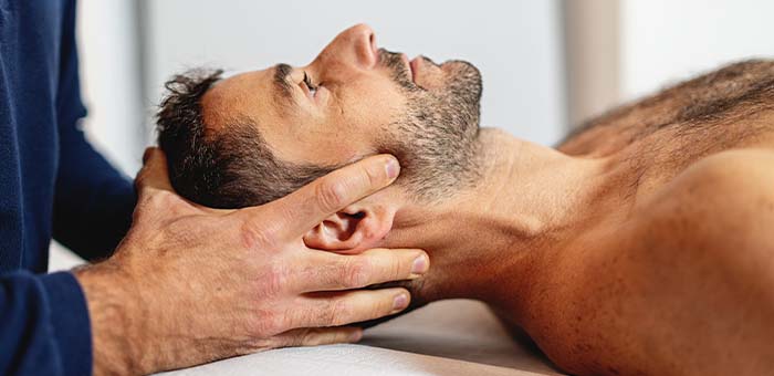 patient receiving cranial technique in San Rafael