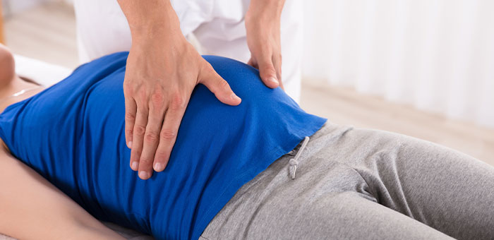 patient receiving prenatal chiropractor in San Rafael